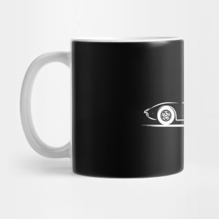 Lamborghini Miura P400 White Mug